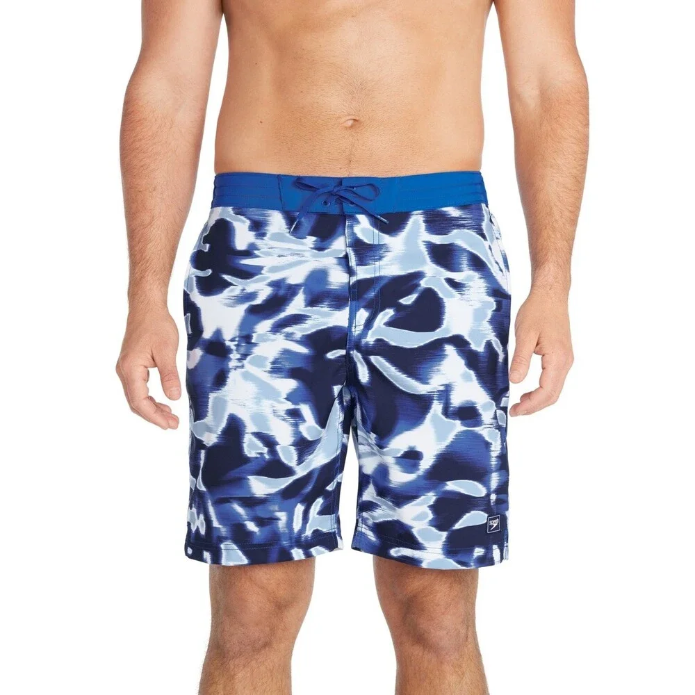 Speedo Printed Bondi Basin Boardshorts Mens Large Blue 9